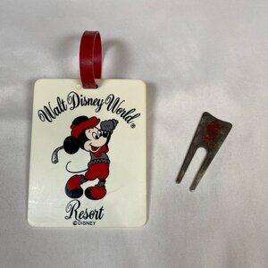 Disney Walt Disney World Resort Golf Bag Tag & Divot Tool Other Disney
